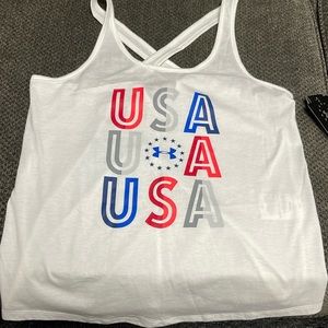 Women’s under Armour, USA tank top.